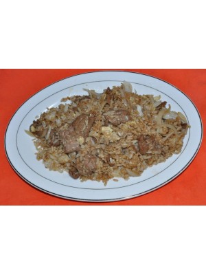 57. Ориз с телешко и лук 700гр.(жасмин ориз,бисер ориз)