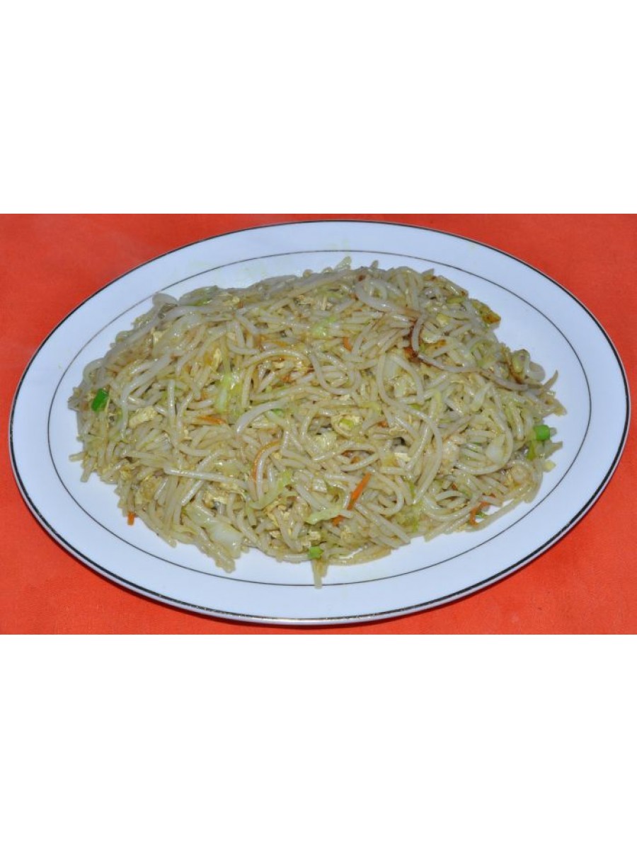 72. Пържени спагети със зеленчуци и къри