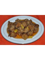 109. Панирано свинско в кисело-сладък сос 550гр.