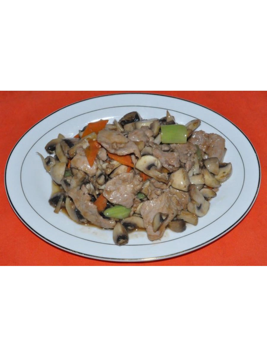 105. Свинско с пресни гъби 600гр.