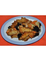 153. Риба хек с бамбук и китайски гъби 600гр.