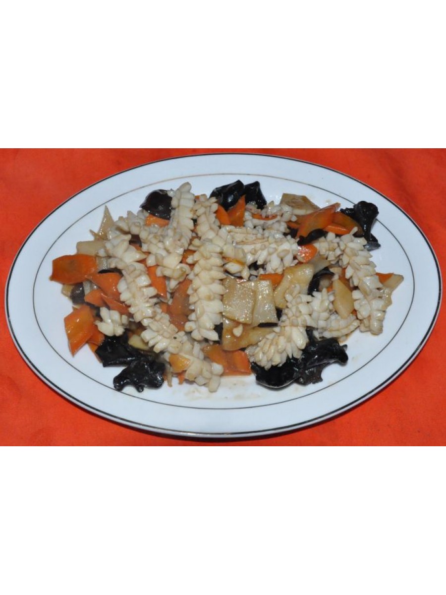 159. Калмари с бамбук и китайски гъби 600гр.