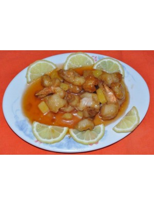 164. Кралски скариди в сладко-кисел сос 200гр.