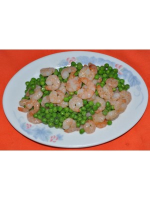 167. Скариди с грах в сусамово олио 250гр.